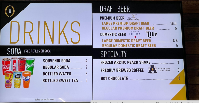 Concession Prices Viral at Mercedes-Benz Stadium, CFP Game